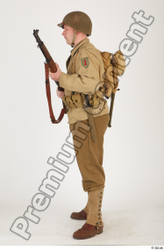 Whole Body Man White Army Uniform Average Standing Clothes photo references